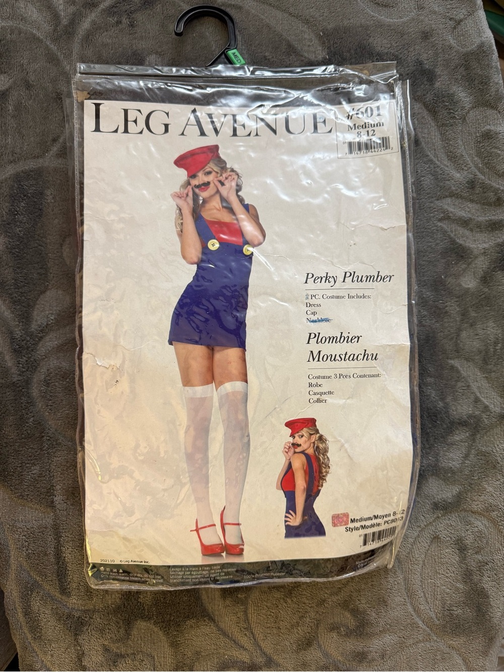 Leg Avenue Playful Plumber Dress & Cap with New stockings